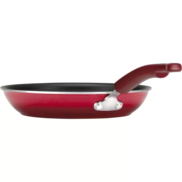 imageRachael Ray Brights Nonstick Frying Pan Set  Fry Pan Set  Skillet Set  925 Inch and 11 Inch GrayRed Gradient