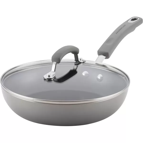 imageRachael Ray Brights Nonstick Frying Pan Set  Fry Pan Set  Skillet Set  925 Inch and 11 Inch GraySea Salt Gray