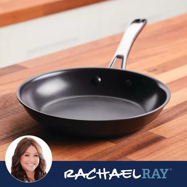imageRachael Ray Cook  Create Hard Anodized Nonstick Saucier PanSaucepan with Lid and Helper Handle 45 Quart  Black10