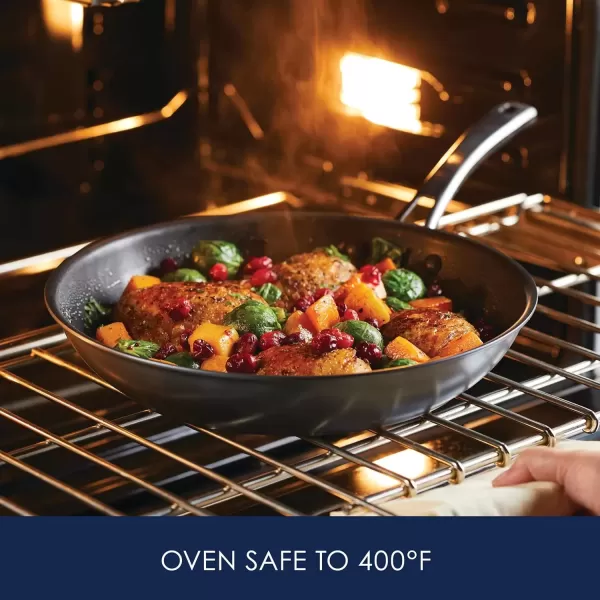 imageRachael Ray Cook  Create Hard Anodized Nonstick Saucier PanSaucepan with Lid and Helper Handle 45 Quart  Black125