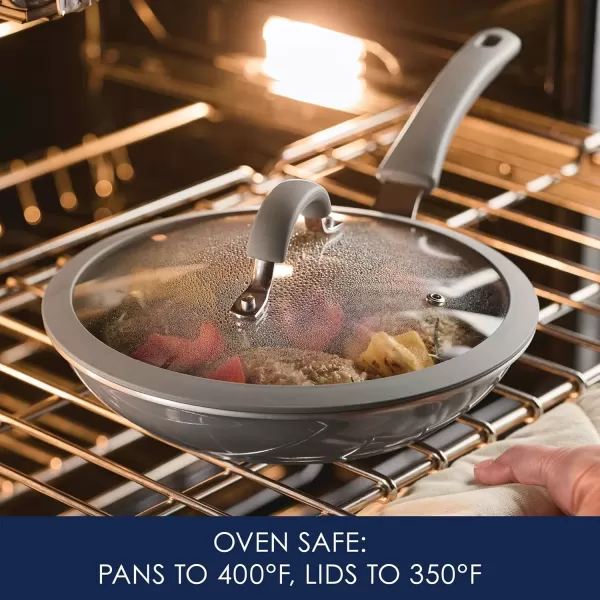 imageRachael Ray Cook  Create Nonstick CookwarePots and Pan Set 10 Piece Gray