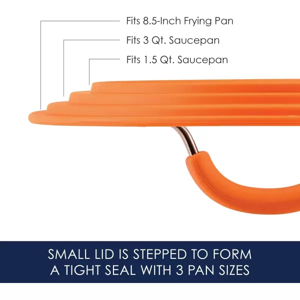 imageRachael Ray Cook  Create Nonstick Pots and Pans Set with Universal SpaceSaving Lids Baking PanCookie Sheet and Kitchen Cooking Tools Cookware Set 11 Piece  Orange