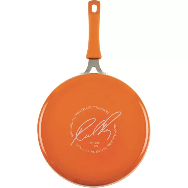 imageRachael Ray Cook  Create Nonstick Saut Pan with Lid 3 Quart GrayOrange