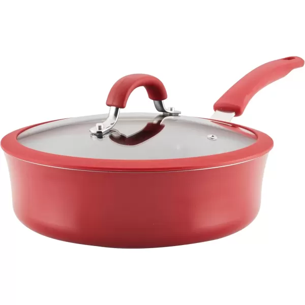 imageRachael Ray Cook  Create Nonstick Saut Pan with Lid 3 Quart GrayRed