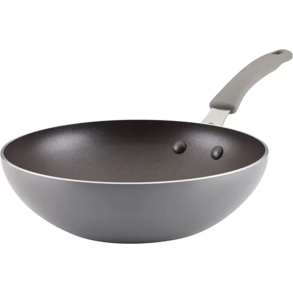 imageRachael Ray Cook  Create Nonstick Stir Fry PanWok 105 Inch Agave BlueGray
