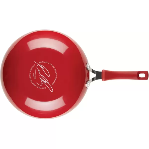 imageRachael Ray Cook  Create Nonstick Stir Fry PanWok 105 Inch Agave BlueRed