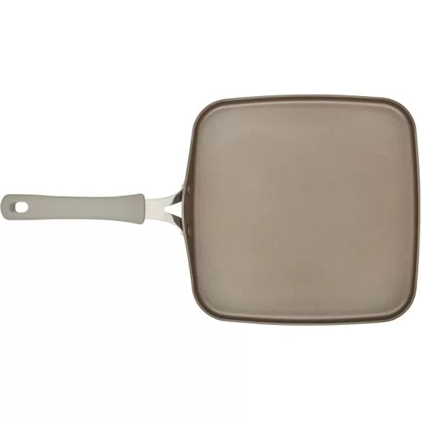imageRachael Ray Cook  Create Nonstick Stovetop GriddleGrill Pan Square 11 Inch Agave BlueGray