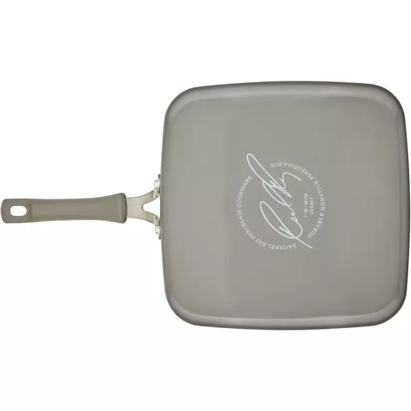imageRachael Ray Cook  Create Nonstick Stovetop GriddleGrill Pan Square 11 Inch Agave BlueGray