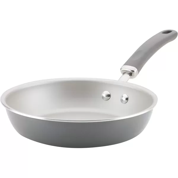 imageRachael Ray Create Delicious Deep Nonstick Frying Pan  Fry Pan  Skillet  95 Inch RedGray Shimmer
