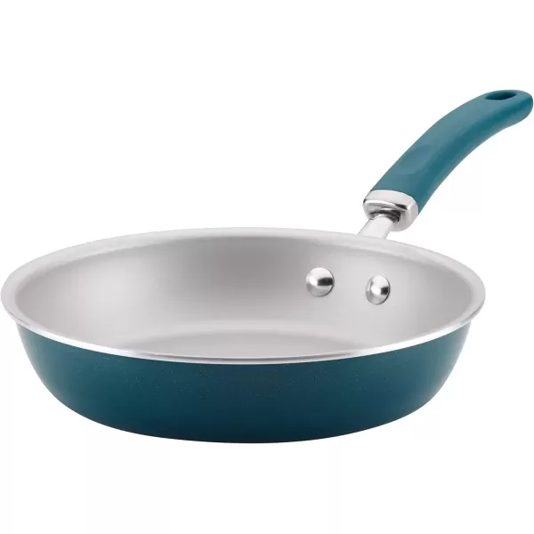 imageRachael Ray Create Delicious Deep Nonstick Frying Pan  Fry Pan  Skillet  95 Inch RedTeal Shimmer