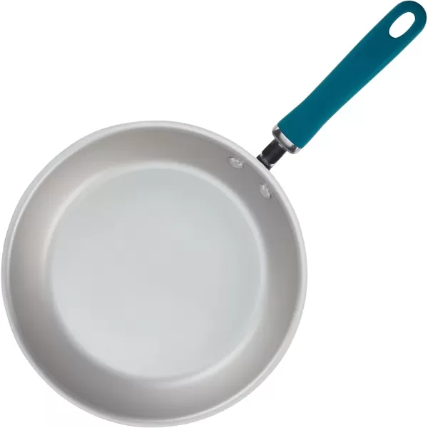 imageRachael Ray Create Delicious Deep Nonstick Frying Pan  Fry Pan  Skillet  95 Inch RedTeal Shimmer