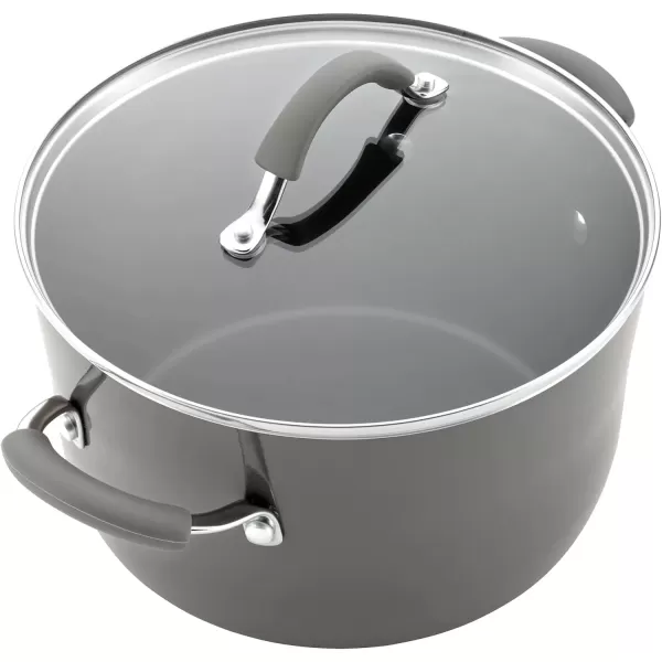 imageRachael Ray Cucina Nonstick CookwarePots and Pans Set 10 Piece  Sea Salt GraySea Salt Gray