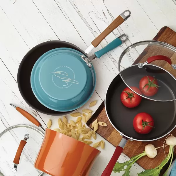imageRachael Ray Cucina Nonstick Frying Pan  Fry Pan  Skillet  125 Inch GrayMushroom Brown