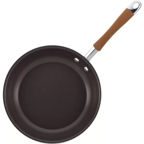 imageRachael Ray Cucina Nonstick Frying Pan  Fry Pan  Skillet  125 Inch GrayMushroom Brown