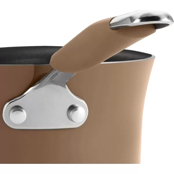 imageRachael Ray Cucina Nonstick Frying Pan  Fry Pan  Skillet  125 Inch GrayMushroom Brown
