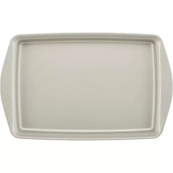 imageRachael Ray Nonstick Bakeware Set without Grips includes Nonstick Baking Pan with Lid and Muffin Pan  Cupcake Pan  3 Piece Silver10 Piece