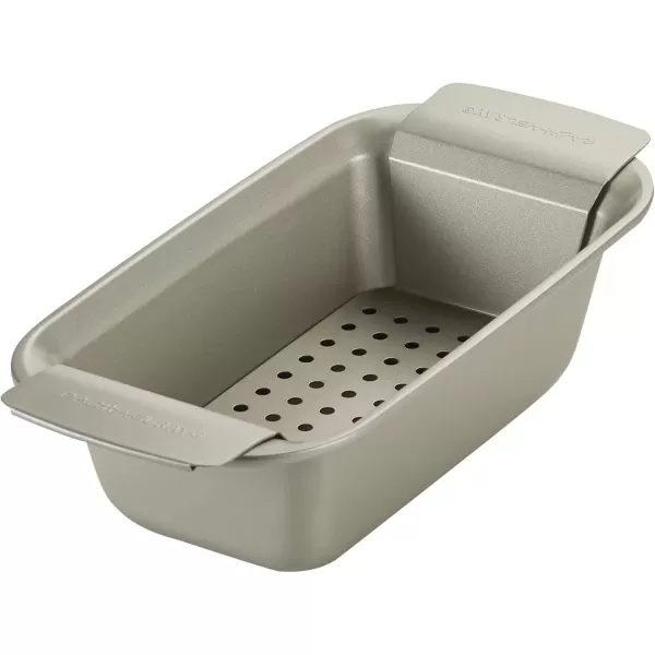 imageRachael Ray Nonstick Bakeware Set without Grips includes Nonstick Baking Pan with Lid and Muffin Pan  Cupcake Pan  3 Piece Silver10 Piece