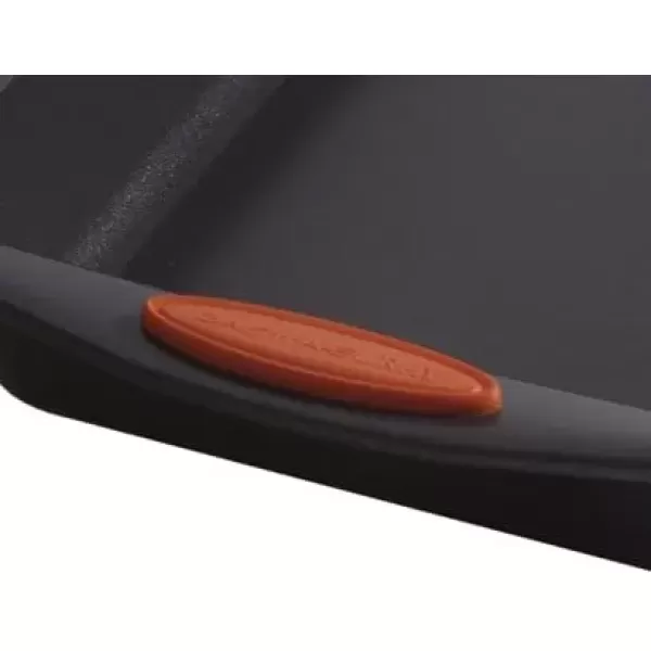 imageRachael Ray Nonstick Bakeware with Grips Nonstick Cookie Sheet  Baking Sheet  10 Inch x 15 Inch Gray with Orange Grips11 Inch x 17 Inch