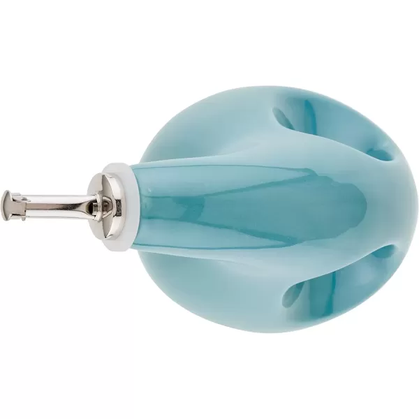 imageRachael Ray Solid Glaze Ceramics EVOO Olive Oil Bottle Dispenser with Spout  24 Ounce BlueAgave Blue