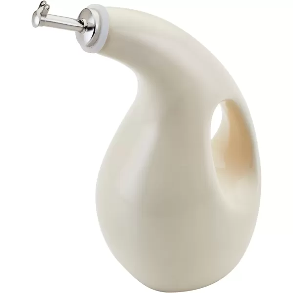 imageRachael Ray Solid Glaze Ceramics EVOO Olive Oil Bottle Dispenser with Spout  24 Ounce BlueAlmond