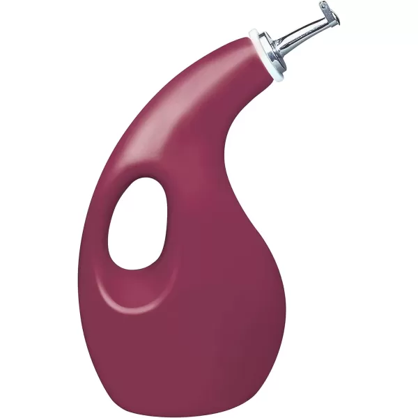 imageRachael Ray Solid Glaze Ceramics EVOO Olive Oil Bottle Dispenser with Spout  24 Ounce BlueBurgundy