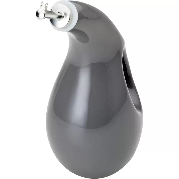 imageRachael Ray Solid Glaze Ceramics EVOO Olive Oil Bottle Dispenser with Spout  24 Ounce BlueDark Gray