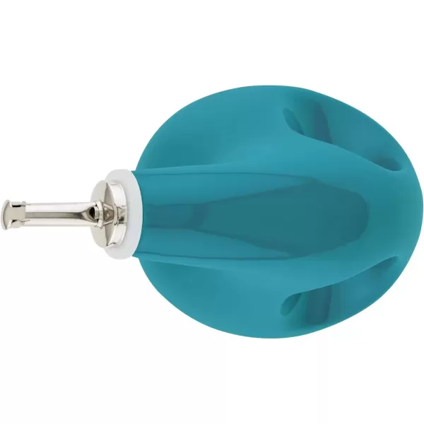 imageRachael Ray Solid Glaze Ceramics EVOO Olive Oil Bottle Dispenser with Spout  24 Ounce BlueTurquoise