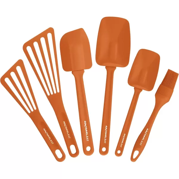 imageRachael Ray Tools ampamp Gadgets 6Piece Nylon Tool Set Orange 10 inches Large