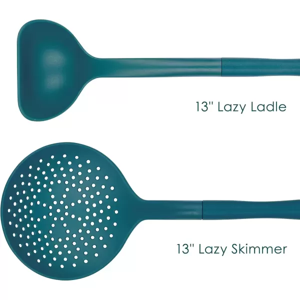 imageRachael Ray Tools and Gadgets Kitchen Cooking Utensils Set 2 Piece RedTeal