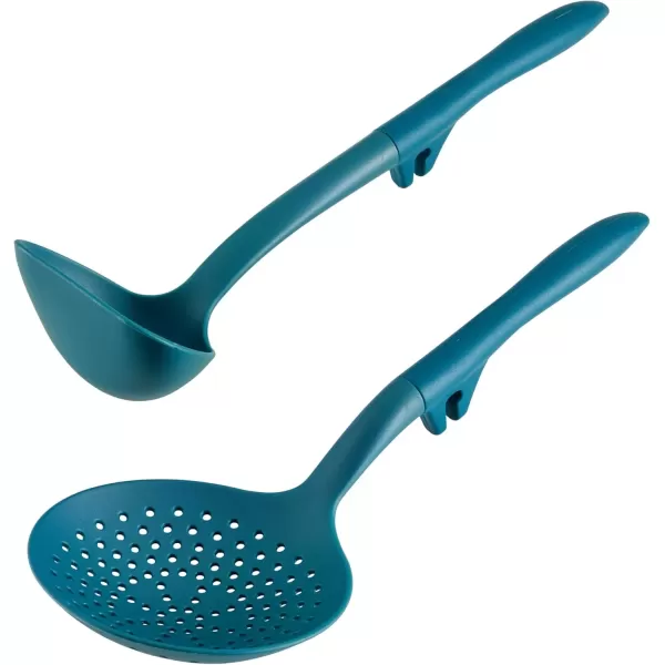 imageRachael Ray Tools and Gadgets Kitchen Cooking Utensils Set 2 Piece RedTeal