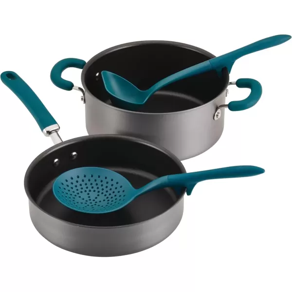imageRachael Ray Tools and Gadgets Kitchen Cooking Utensils Set 2 Piece RedTeal