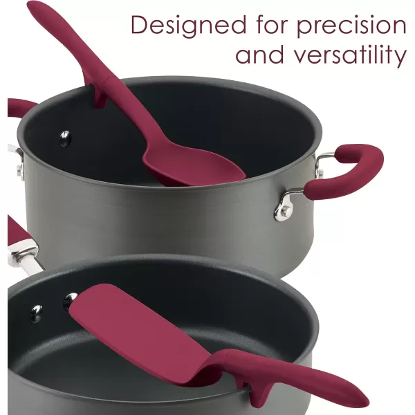 imageRachael Ray Tools and Gadgets Lazy Crush ampamp Chop Flexi Turner and Scraping Spoon Set  Cooking Utensils  3 Piece Light BlueBurgundy