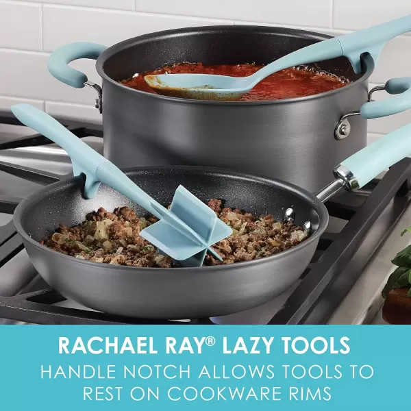 imageRachael Ray Tools and Gadgets Lazy Crush ampamp Chop Flexi Turner and Scraping Spoon Set  Cooking Utensils  3 Piece Light BlueLight Blue