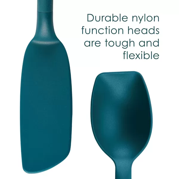 imageRachael Ray Tools and Gadgets Lazy Crush ampamp Chop Flexi Turner and Scraping Spoon Set  Cooking Utensils  3 Piece Light BlueTeal