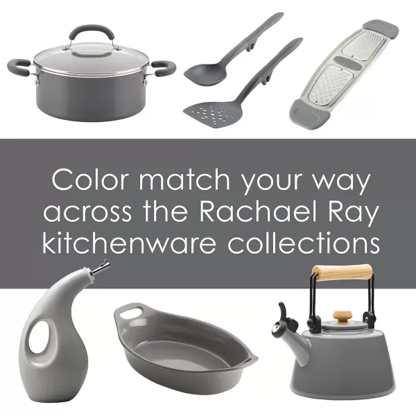 imageRachael Ray Tools and Gadgets Spoon Slotted and Solid Turners Set Cooking Utensils  3 Piece Teal BlueGray