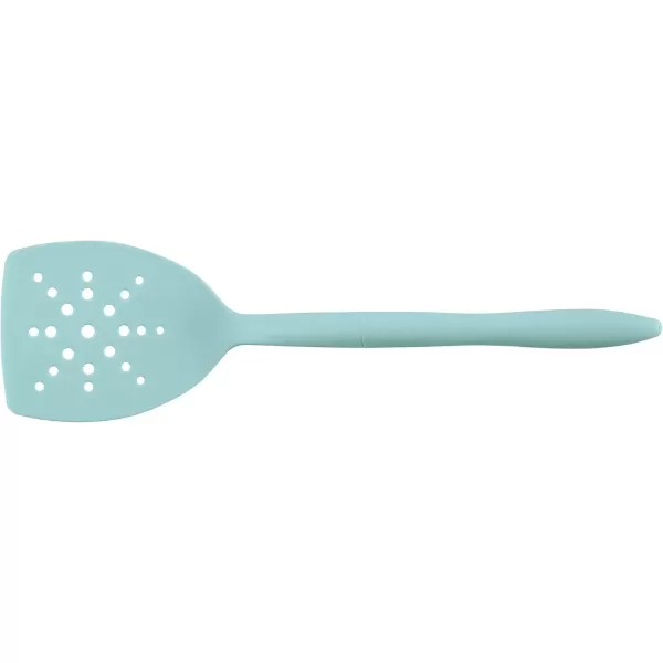 imageRachael Ray Tools and Gadgets Spoon Slotted and Solid Turners Set Cooking Utensils  3 Piece Teal BlueLight Blue