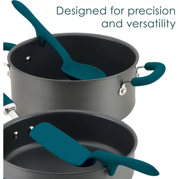 imageRachael Ray Tools and Gadgets Spoon Slotted and Solid Turners Set Cooking Utensils  3 Piece Teal BlueTeal
