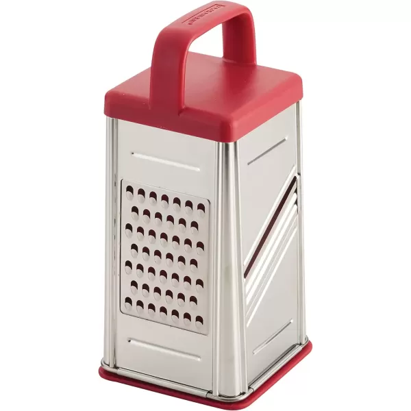 imageRachael Ray Tools and Gadgets Stainless Steel Box Grater for Vegetables Chocolate Hard Cheeses and more Teal BlueRed