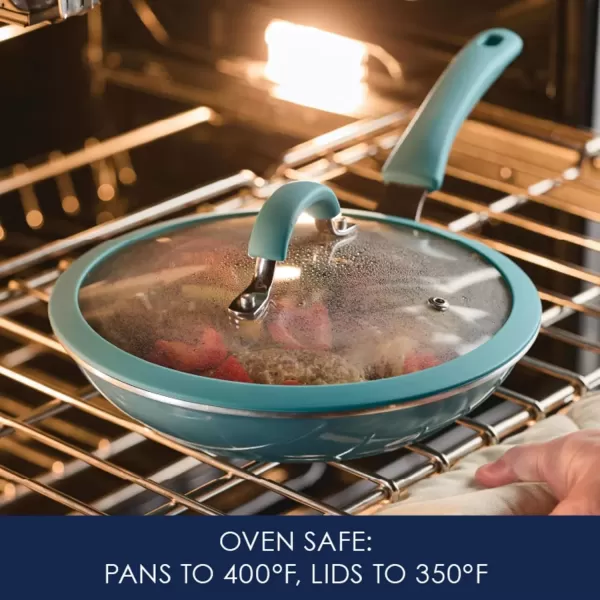 imageRachael Ray Cook  Create Nonstick CookwarePots and Pan Set 10 Piece Agave Blue