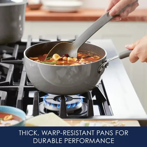 imageRachael Ray Cook  Create Nonstick Saucier PanSaucepan 3 Quart Agave BlueGray