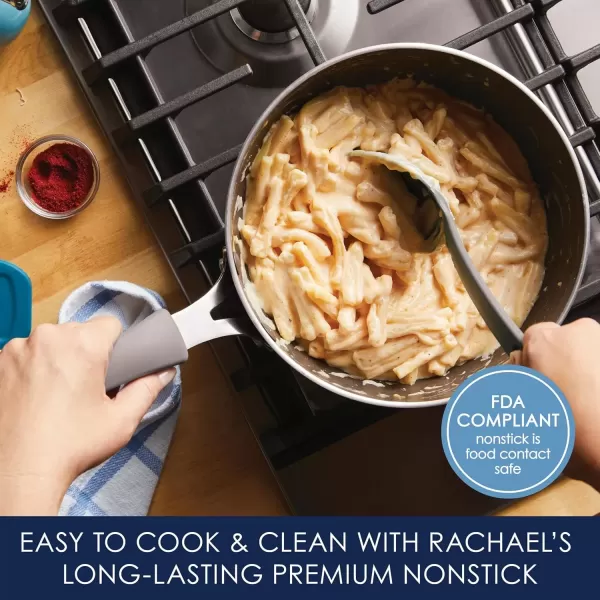 imageRachael Ray Cook  Create Nonstick Saucier PanSaucepan 3 Quart Agave BlueGray