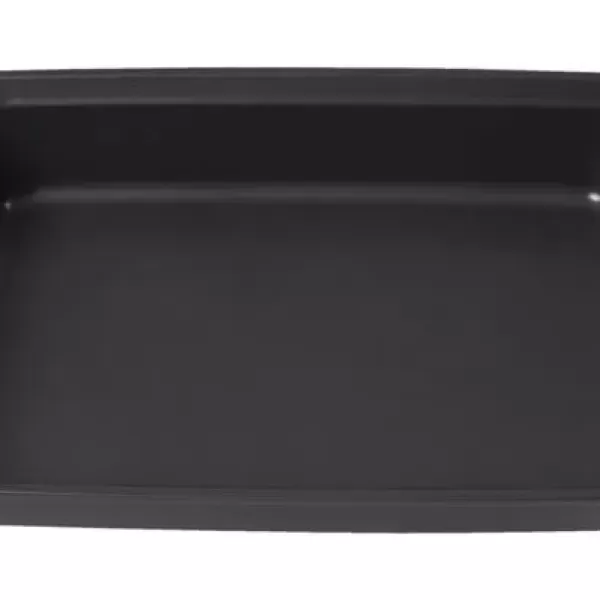 imageRachael Ray 47962 Yumo Bakeware Oven Lovin Nonstick Loaf Pan 9Inch by 5Inch Steel Pan Gray with Red HandlesGray with Orange Grips