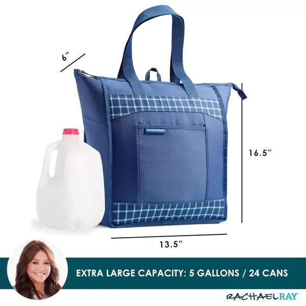 imageRachael Ray Chillout Cooler Bag Insulated Cooler Bag Soft Cooler Bag Cooler Bags Insulated Leak Proof Cooler Bags Insulated for Travel Portable Cooler Bag Soft Sided Cooler BagBlue Gingham