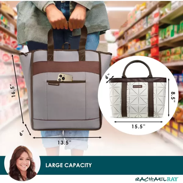 imageRachael Ray Chillout Cooler Bag Insulated Cooler Bag Soft Cooler Bag Cooler Bags Insulated Leak Proof Cooler Bags Insulated for Travel Portable Cooler Bag Soft Sided Cooler BagGray
