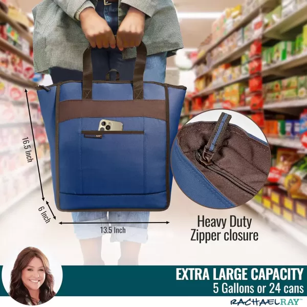 imageRachael Ray Chillout Cooler Bag Insulated Cooler Bag Soft Cooler Bag Cooler Bags Insulated Leak Proof Cooler Bags Insulated for Travel Portable Cooler Bag Soft Sided Cooler BagNavy
