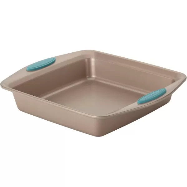 imageRachael Ray Cucina Nonstick Baking Pan  Nonstick Cake Pan Square  9 Inch Brown