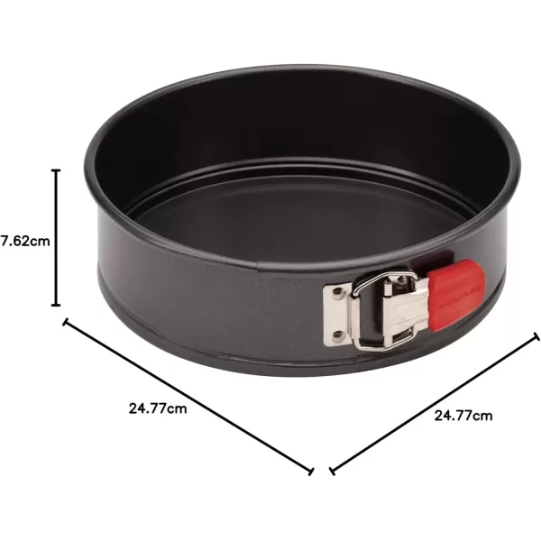 imageRachael Ray Oven Lovin Nonstick Bakeware Springform Baking Pan With Grips  Nonstick Springform Cake Pan With Grips  Nonstick Cheesecake Pan With Grips Round  9 Inch GrayGray with Red