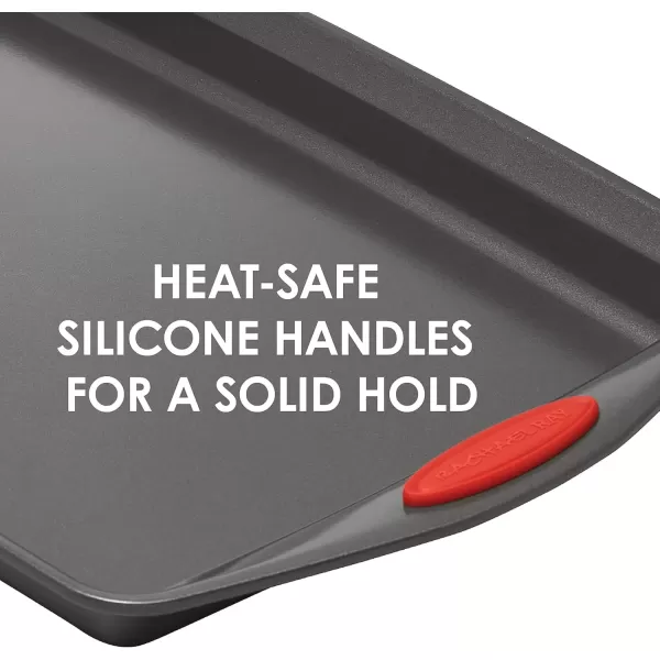 imageRachael Ray Oven Lovin Nonstick Bakeware Springform Baking Pan With Grips  Nonstick Springform Cake Pan With Grips  Nonstick Cheesecake Pan With Grips Round  9 Inch GrayGray with Red