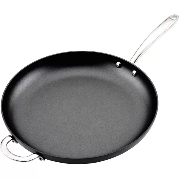 imageRachael Ray 80090 Professional Hard Anodized Nonstick Cookware Oval Pasta PotBraiser 8 Quart  GraySkillet 14Inch