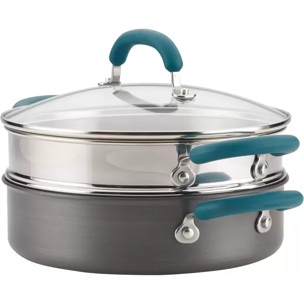 imageRachael Ray Create Delicious Hard Anodized Aluminum Nonstick Steam Set 3Quart Gray